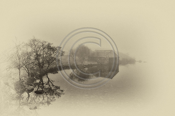 Boat House at Cregennan Lakes nr Dolgellau