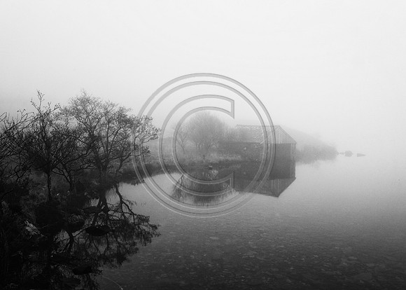 Boat House at Cregennan Lakes nr Dolgellau