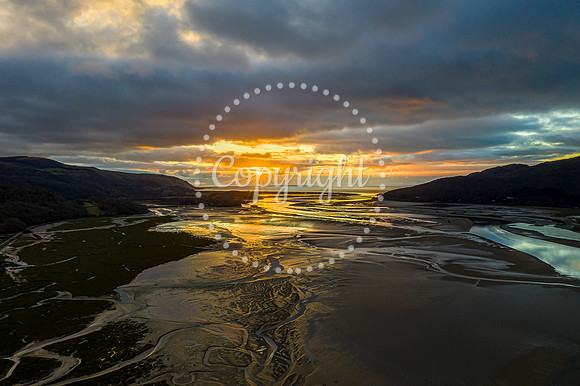 Sunset over the Mawddach Estuary