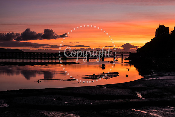 Sunset Barmouth Bridge